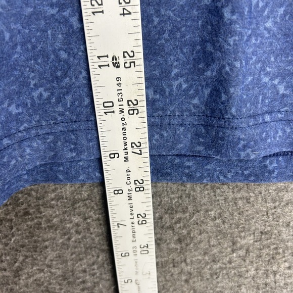 Johnnie O Aspen Lake Microfleece 1/4 Zip Pullover Mens M Performance Geometric - Picture 8 of 12